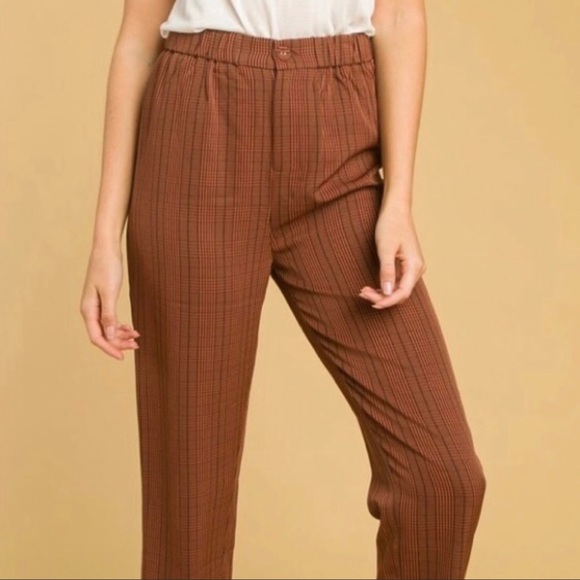 Wild Honey Pants - SOLD             Wild Honey 🍂 Fall Plaid High Waisted Pants NWT